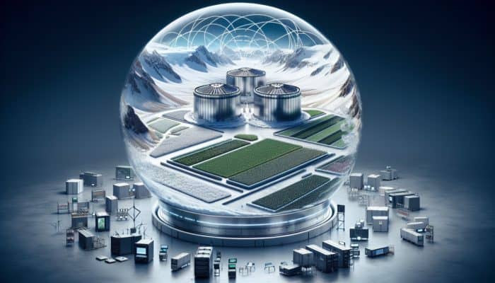 A global network of seed vaults preserving seed diversity, including Svalbard, Millennium, Duke Farms, and USDA.