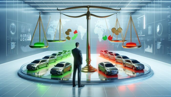 User comparing car rental options on platform with clear prices and detailed customer reviews.