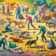 Dogs Leading Community Cleanups: A Global Movement for Change