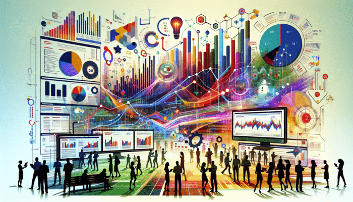 A digital dashboard showing various metrics and Google Analytics for successful content partnerships.