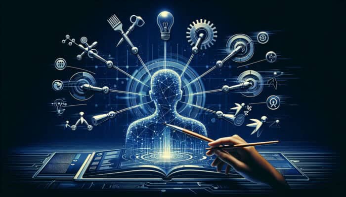 A virtual assistant using an app to manage influencer campaigns, focusing on strategic planning and automation.