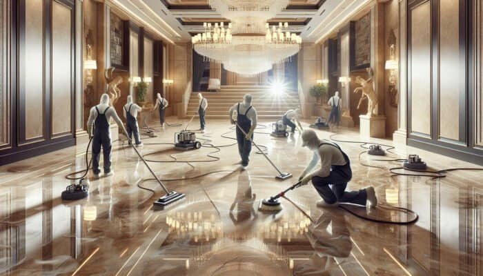 Travertine Floor Cleaning Revives Sutton’s Gleam