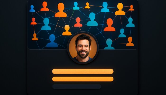 Reddit profile in dark mode showcasing an engaging banner, attractive avatar, and keyword-rich bio.