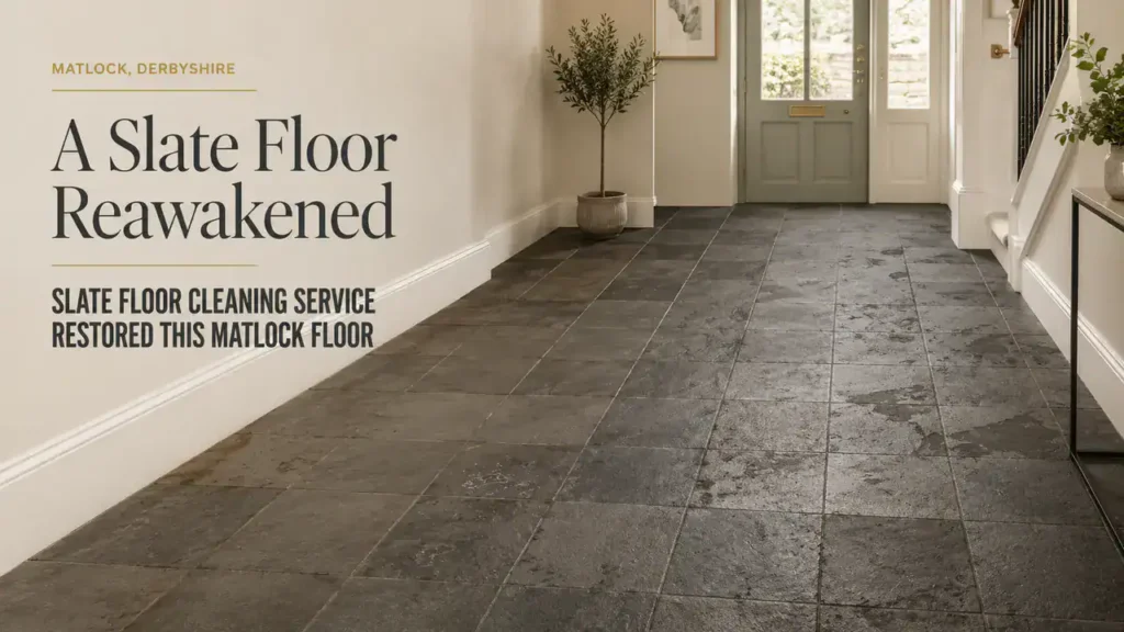 Slate Floor Cleaning Service Transforms Matlock Floors