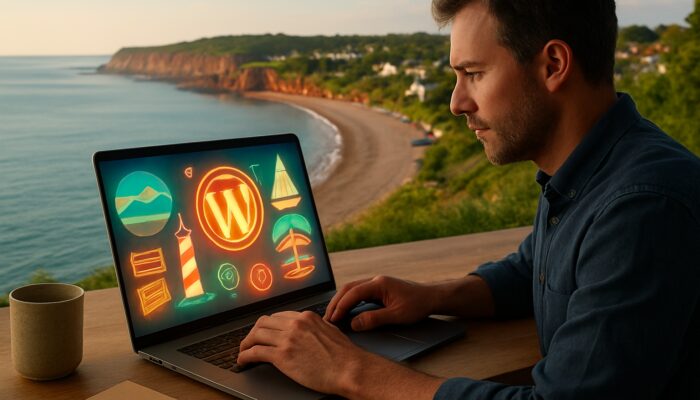Local designer in Budleigh Salterton creating custom WordPress plugins inspired by Devon's coastal scenery.